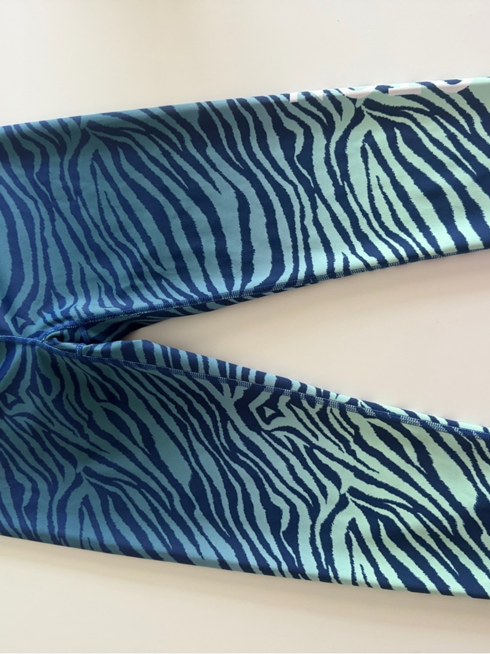 Peloton/KALI Blue Zebra Print Leggings